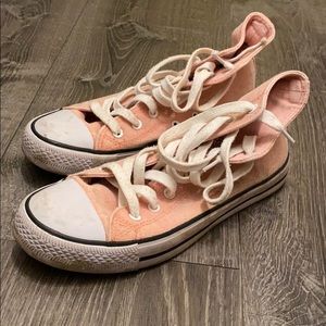 Peachy light pink knock off converse